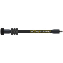 Bee Stinger MicroHex Stabilizer – Matte Black | 10-Inch Target & Hunting Archery Stabilizer