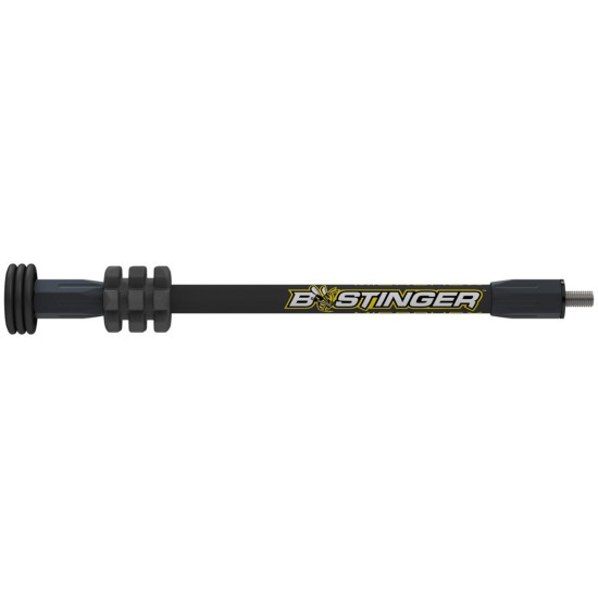 Bee Stinger MicroHex Stabilizer – Matte Black | 10-Inch Target & Hunting Archery Stabilizer