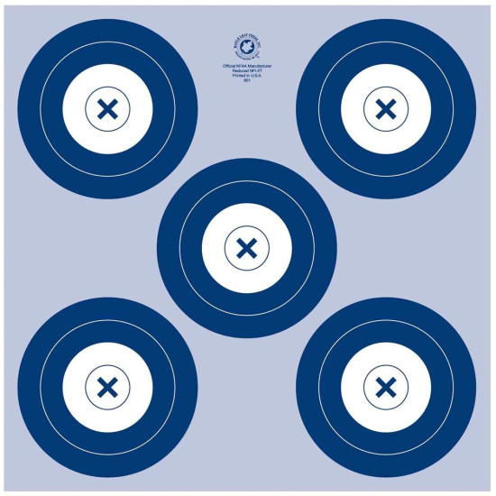 Maple Leaf NFAA Indoor Target 5 Spot Target 25 pk.