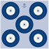 Maple Leaf NFAA Indoor Target 5 Spot Target 25 pk.