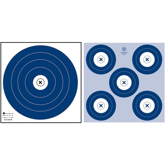 Maple NFAA Dual 1-Spot/5-Spot Target 25 pk.