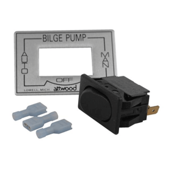 Attwood Marine 3-Way Auto / Off / Manual Bilge Pump Switch, 7615A3, 022697761590