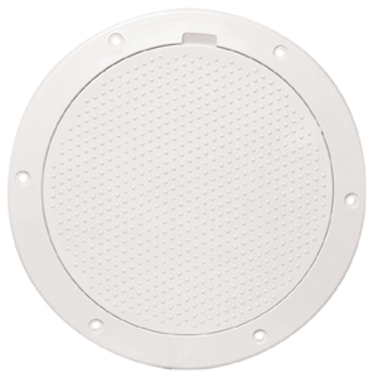 Beckson Marine 6 Non-Skid Pry Out Deck Plate White 6.5 Cutout, DP63-W, 021083002187