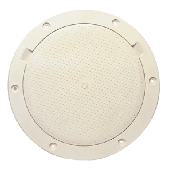 Beckson Marine 8 Non-Skid Pry Out Deck Plate Beige 8.5 Cutout, DP83-N, 021083002460