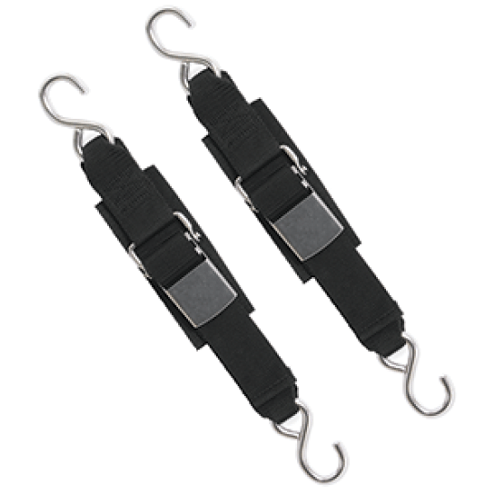 BoatBuckle Stainless Steel Kwik-Lok Transom Tie-Downs, F12066, 079111120662