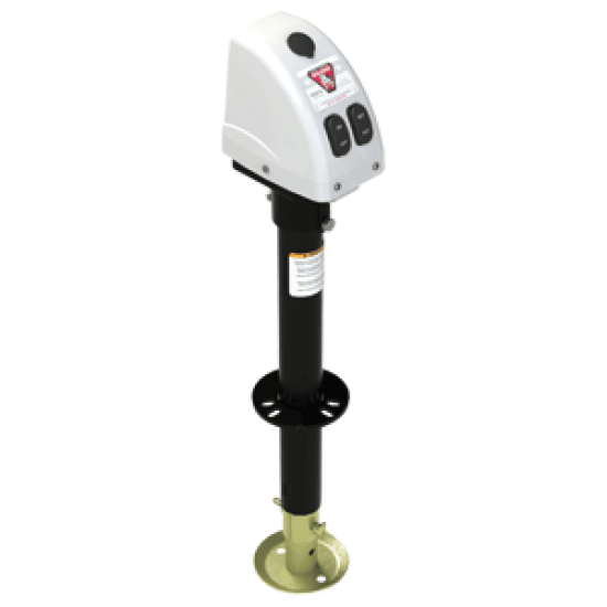 Bulldog 3,500lbs A-Frame RV Jack w/Powered Drive - 12V - White Cover, 500188, 016118109603