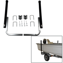 C.E. Smith 27626 40" PVC Post Guide-On Boat Trailer Posts - Black