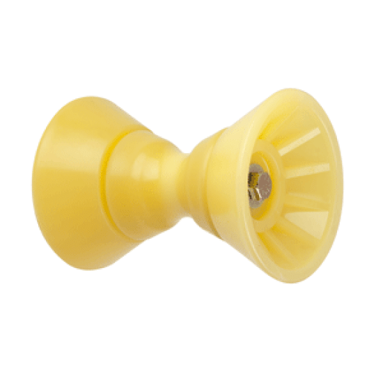 C.E. Smith 4" Bow Bell Roller Assembly - Yellow TPR, 29301, 768296005078