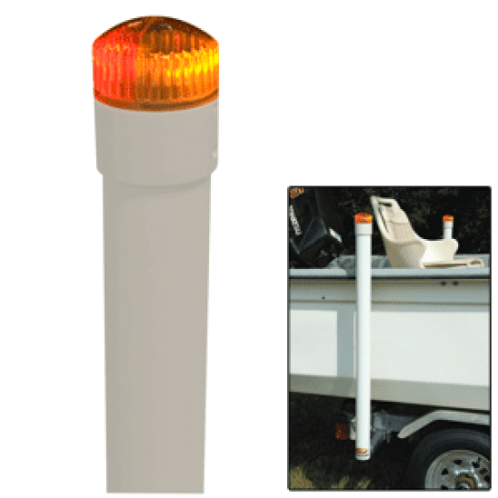 C.E. Smith 40 Post Boat Guide W/ Led Top Light Trailer Accessory, 27740, 768296006921