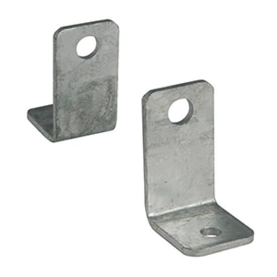 C.E. Smith Side Angle "L" Bracket - Pair - Galvanized, 10211G, 768296000233