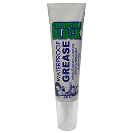 Corrosion Block High Performance Waterproof Grease - 2oz Tube - Non-Hazmat, Non-Flammable & Non-Toxic, 25002, 770153250026