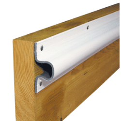 Dock Edge C Guard Pvc Dock Profile 4-6' Sections White 1133-F