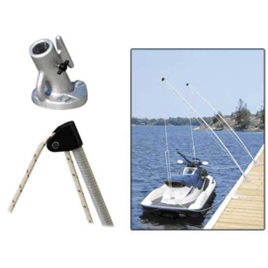 Dock Edge Economy Mooring Whip 12 Ft 4000 Lbs Up To 23 Ft, 3120-F, 776113312001