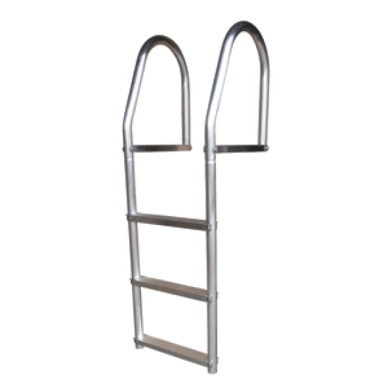 Dock Edge Fixed Eco - Weld Free Aluminum 3-Step Dock Ladder, 2073-F, 776113207307