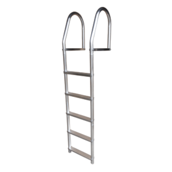 Dock Edge Fixed Eco - Weld Free Aluminum 5-Step Dock Ladder, 2075-F, 776113207505