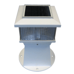 Dock Edge Solar Light Fits 7 & Up Piling  Dock Deck Driveway Boat Slip Walkways