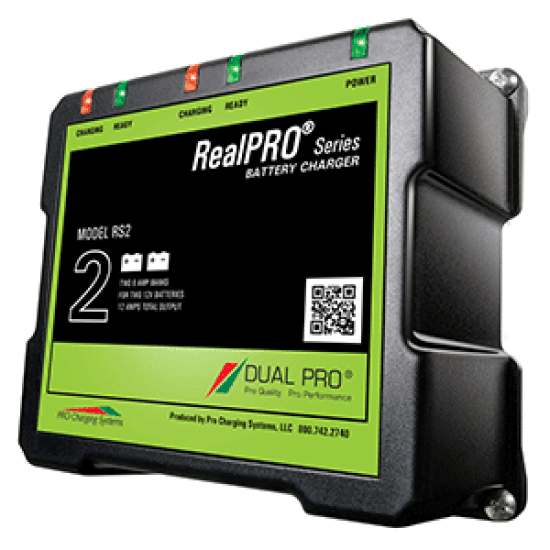 Dual Pro RealPRO Series On Board Marine Battery Charger - 12A - 2-6A-Banks - 12V/24V, RS2, 738562000540