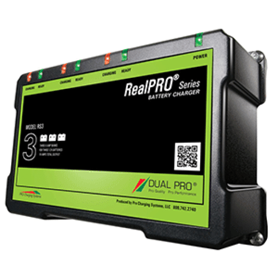 Dual Pro RealPRO Series On Board Marine Battery Charger - 18A - 3-6A-Banks - 12V-36V, RS3, 738562000557