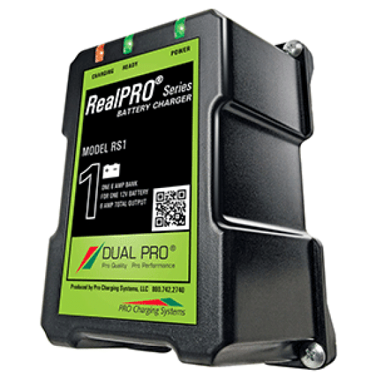 Dual Pro RealPRO Series On Board Marine Battery Charger - 6A - 1-Bank - 12V, RS1, 738562000533