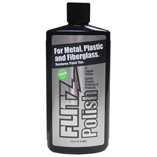 Flitz Polish - Liquid - 16 Oz. Bottle, LQ 04506, 065925045062