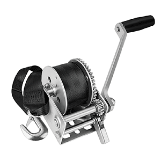 Fulton 900lb Single Speed Winch w/12' Strap f/Personal Watercraft, 142006, 016118135695