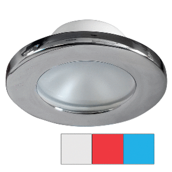 I2Systems Apeiron A3120 Screw Mount Red, White Or Blue Chrome One Marine Light, A3120Z-11HAE, 015000010348