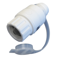 Jabsco In-Line Water Pressure Regulator 45Psi - White