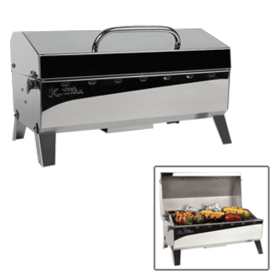 Kuuma Stow N' Go 160 Gas Grill - 13,000BTU w/Regulator, Thermometer and Igniter, 58131, 014717581318