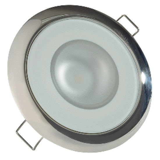 Lumitec Mirage Down Light Dimmable White + Blue + Red W/ Polished ss Bezel, 113118, 089300103772