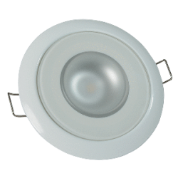 Lumitec Mirage Down Light Dimmable White + Red W/ White Bezel