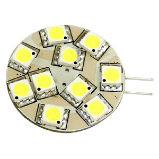 Lunasea White Led Bulb G4 Side Pin 12V Ac Or 10-30V Dc Llb-21Tw-21-00, LLB-21TW-21-00, 894953001609