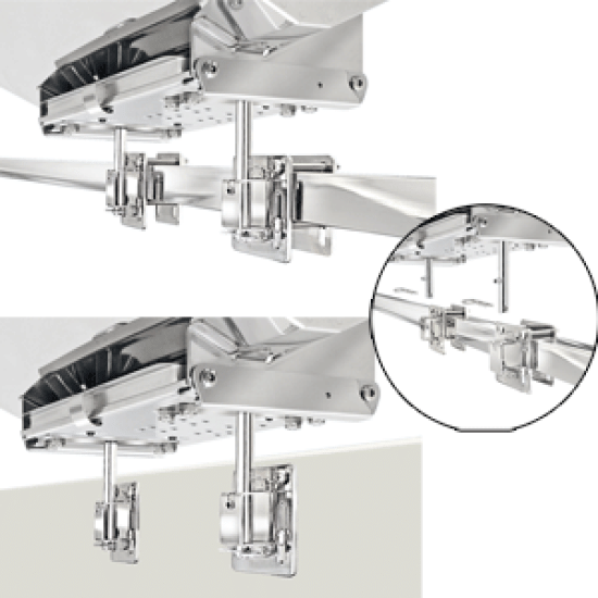 Magma Dual Square/Flat Or Side Bulkhead Rail Mount Hd, T10-540, 088379105403