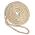 New England Ropes 3/4" x 25' Nylon Double Braid Dock Line - White/Gold w/Tracer