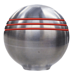 Ongaro Marine / Boat Throttle Knob - 1-7/8- Red Grooves