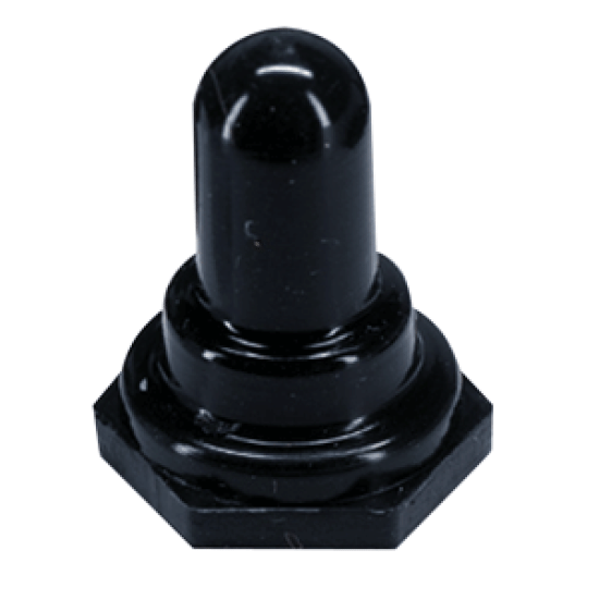 Paneltronics Rubber Boot Hex Shape 5/8 Diameter 7/8 H Blk 048-001, 048-001, 602290101001