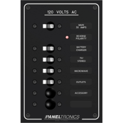 Paneltronics Standard AC 6 Position Breaker Panel & Main