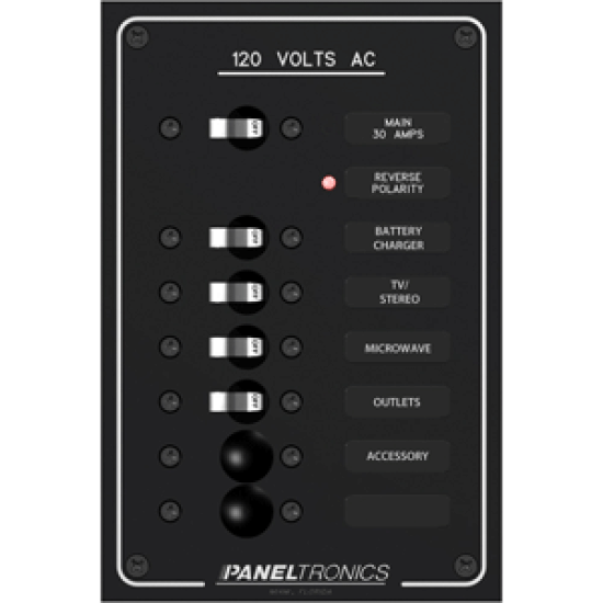 Paneltronics Standard AC 6 Position Breaker Panel & Main, 9982305B, 602290500392