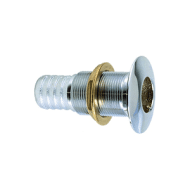 Perko 1-1/8 Thru-Hull Fitting For  Hose Chrome Plated Bronze 035006Adpc