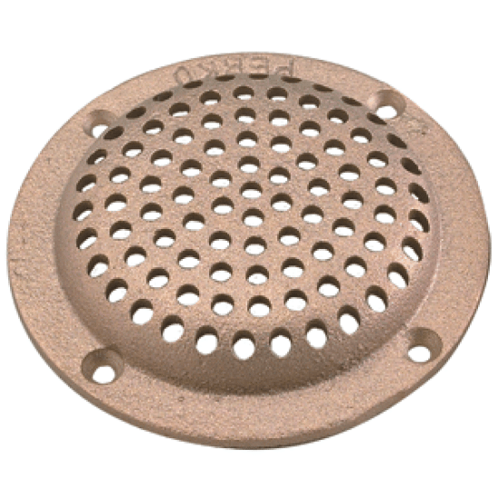 Perko 3-1/2" Round Bronze Strainer 0086Dp3Plb, 0086DP3PLB, 085226337505