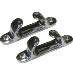 Perko 4 Straight Chocks Pair Chrome Plated Zinc