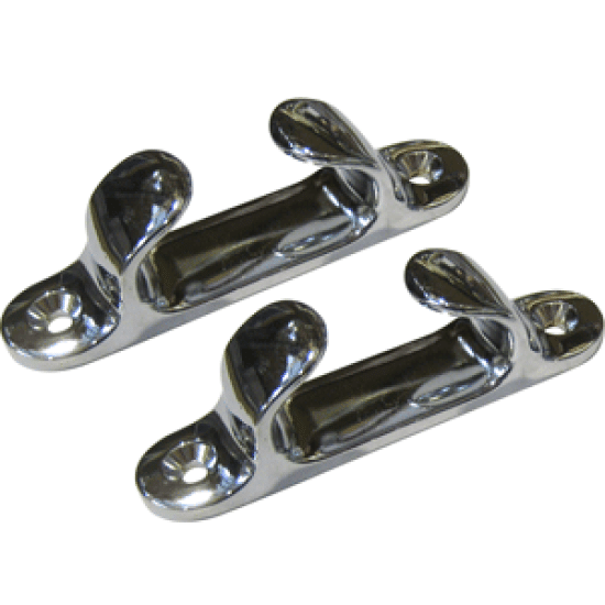 Perko 4 Straight Chocks Pair Chrome Plated Zinc, 1230DP0CHR, 085226021589