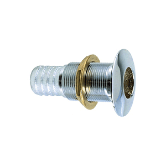 Perko 5/8" Thru-Hull Fitting f/ Hose Chrome Plated Bronze MADE IN THE USA, 0350004DPC, 085226036019