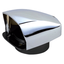 Perko Chrome Cowl Ventilators 3 Duct Chrome Plated Zinc