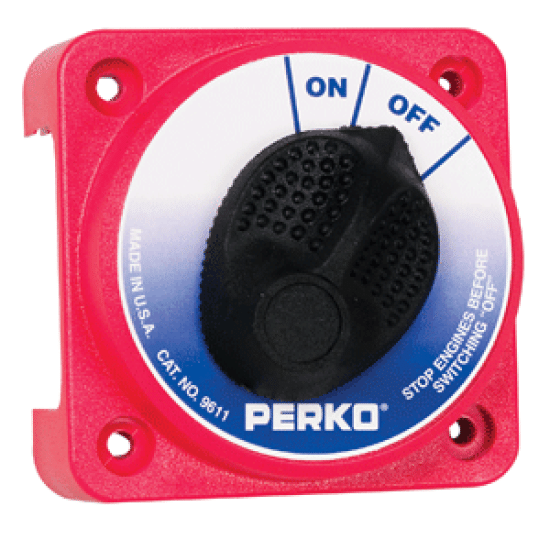 Perko Compact Medium Duty Battery Selector W/O Lock 9611Dp, 9611DP, 085226370816