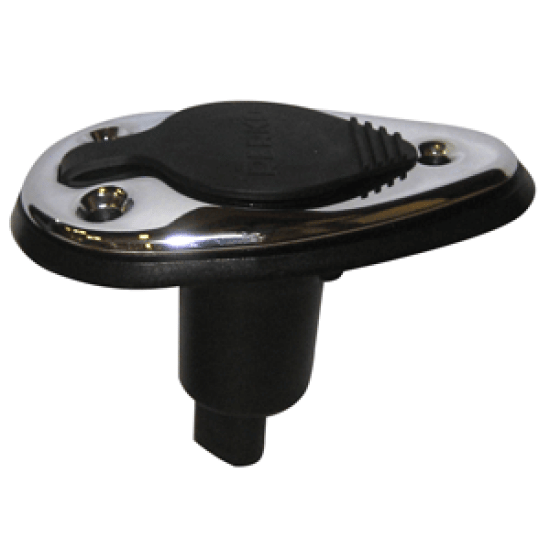 Perko Marine Plug In Base Only 2 Pin  Chrome Plated W 6-Inch Pigtail, 1048P00DP, 085226042546