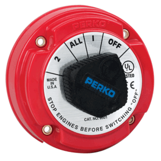 Perko Medium Duty Battery Selector Switch - 250A Continuous, 8501DP, 085226559471