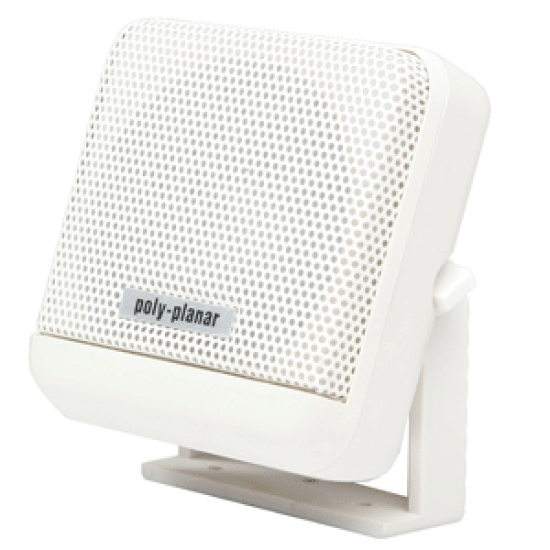 Poly-Planar VHF Extension Speaker - 10W Surface Mount - (Single) White, MB41W, 731128004105