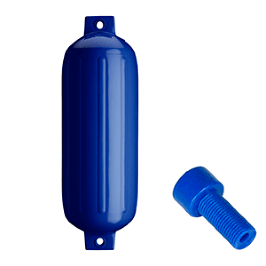 Polyform G-5 Twin Eye Fender 8.8" x 26.8" - Cobalt Blue w/Air Adapter, G-5-COBALT BLUE, 657379429651