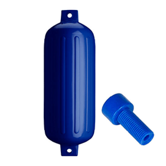 Polyform G-6 Twin Eye Fender 11" x 30" - Cobalt Blue w/Air Adapter, G-6-COBALT BLUE, 657379538247