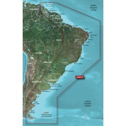 Garmin Bluechart  G2 - Hxsa001R - South America East Coast - Microsd/Sd